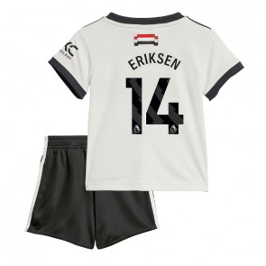 Manchester United Christian Eriksen #14 Dětské Alternativní dres komplet 2024-25 Krátký Rukáv (+ trenýrky)